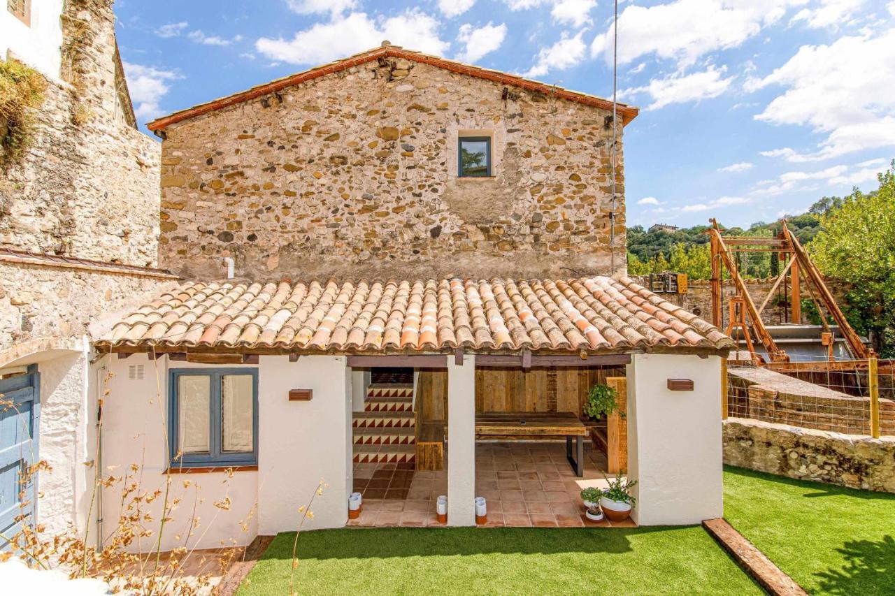 El Molino de Besalú Casa con jardín Vila Exterior foto
