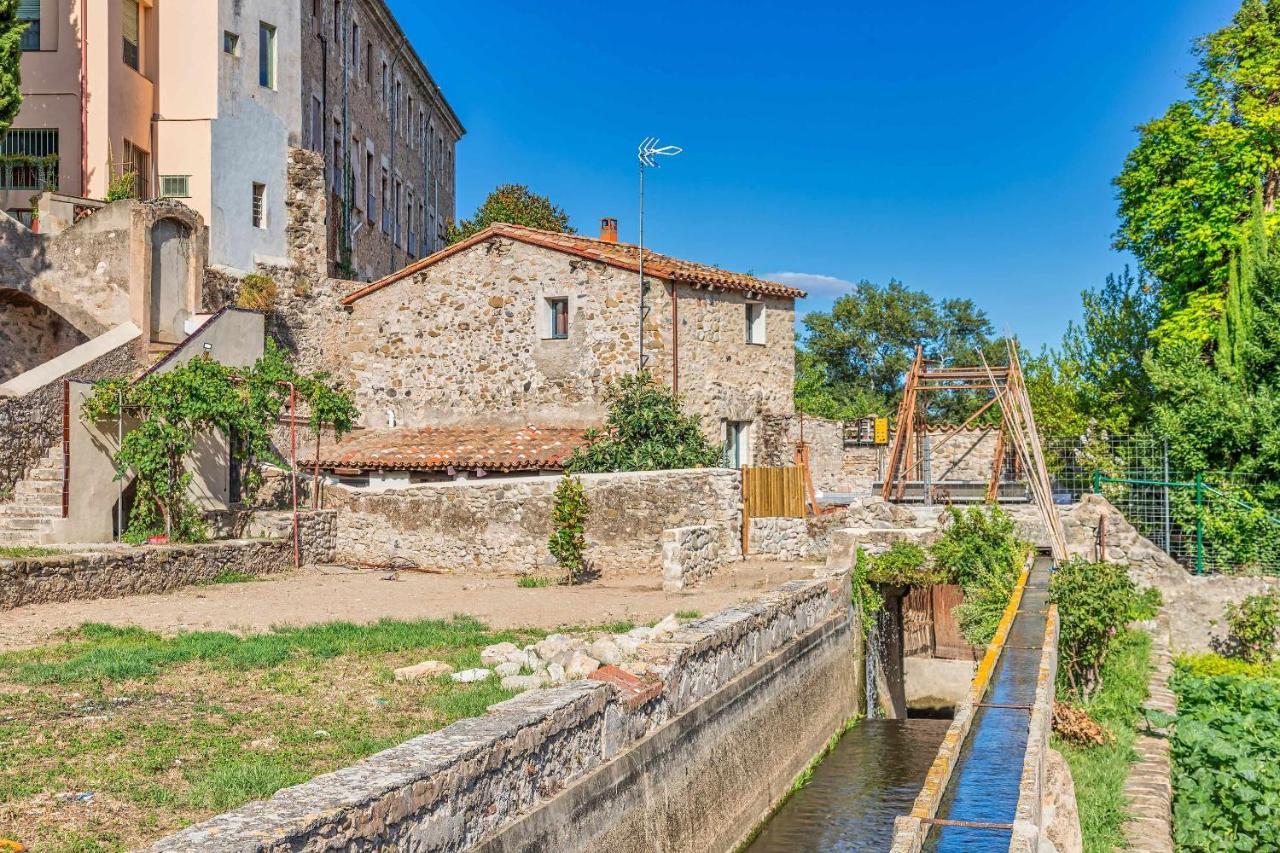 El Molino de Besalú Casa con jardín Vila Exterior foto
